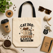 猫パパ コーヒーと猫、それだけ Funny トートバッグ