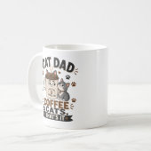 猫パパ コーヒーと猫、それだけ Funny Mug コーヒーマグカップ (正面左)