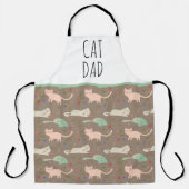 「猫パパ」シンプルモダンファームハウス エプロン (正面)