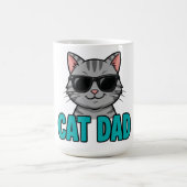 猫パパ トラ猫 サングラス マグ (中央)