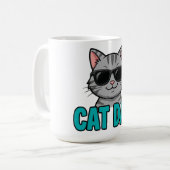 猫パパ トラ猫 サングラス マグ (正面左)