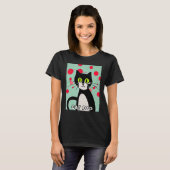 猫パパ 仔猫 ニャンコ 猫スタイル3 Tシャツ (正面フル)