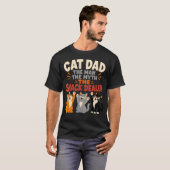 猫パパ 伝説のスナック担当者 おもしろTシャツ Tシャツ (正面フル)