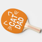 猫パパ（耳とひげ） 卓球ラケット (横)