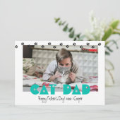 猫パパ |足跡 |カスタム父の日 シーズンカード (スタンド正面)