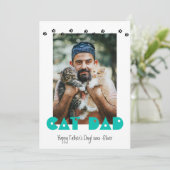 猫パパ |足跡 |カスタム父の日 シーズンカード (スタンド正面)