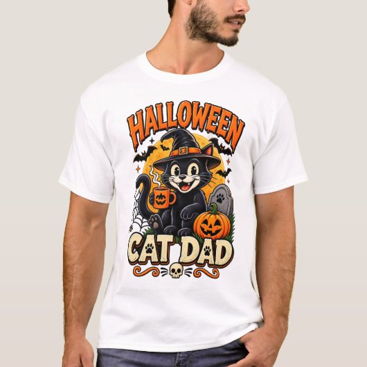 猫パパ Tシャツ (正面)