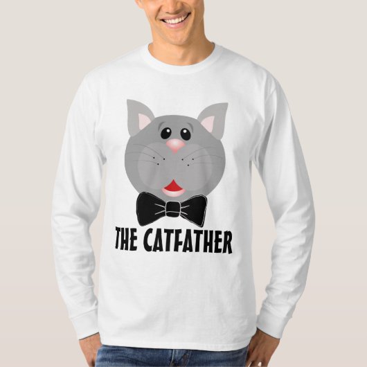 猫パパTシャツ、CATFATHER Tシャツ (正面)