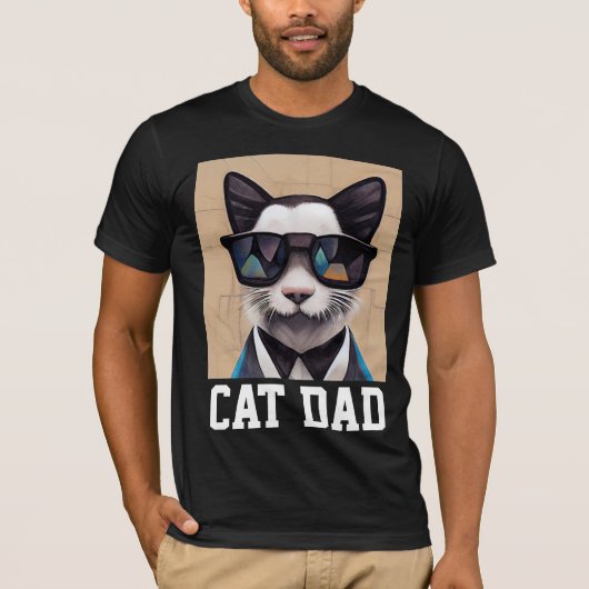 猫パパTシャツ Tシャツ (正面)