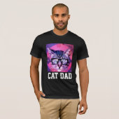 猫パパTシャツ Tシャツ (正面フル)