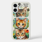 猫パワー 楽しいゴロゴロデバイス フォンケース Case-Mate iPhoneケース (裏面)