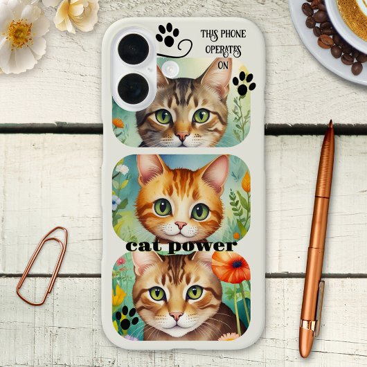 猫パワー 楽しいゴロゴロデバイス フォンケース Case-Mate iPhoneケース