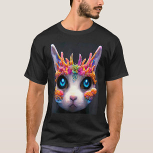 猫パンクサイボーグメンズレディースボーイズガールズ4 Tシャツ
