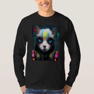 猫パンクサイボーグ メンズ レディース ボーイズ ガールズ 1 Tシャツ