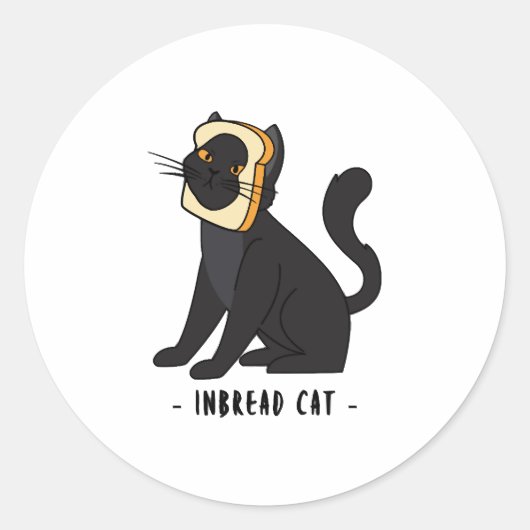 猫パン読み猫パン読み ラウンドシール (正面)