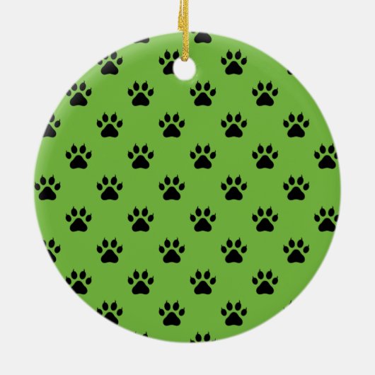 猫パーソナライズされたのクリスマス飾り セラミックオーナメント (裏面)