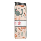 猫パーソナライズされたの子どもがタンブラー飲む タンブラー (回転右)