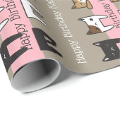 猫パーソナライズされたの子猫 ラッピングペーパー (ロールコーナー)