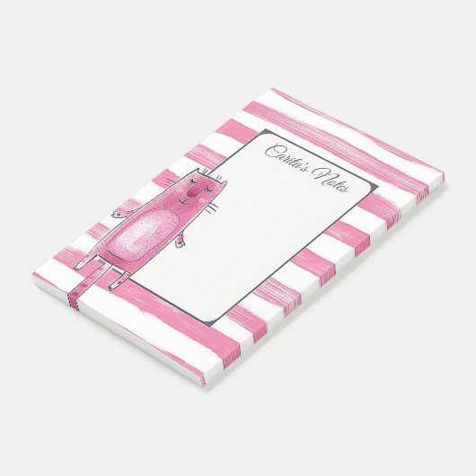 猫パーソナライズされたの投稿メモ ポストイット (アングル)