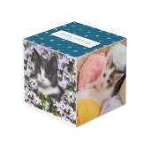 猫パーソナライズされたや犬のペットの形見 フォトキューブ (裏面アングル)