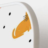 猫パーソナライズされたよくはしゃぐの水玉模様 ピックルボールラケット (左詳細)