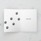 猫パーソナライズされたパパ写真父の日 カード (内部)