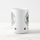 猫パーソナライズされたパパ父の日ペット写真 コーヒーマグカップ (中央)