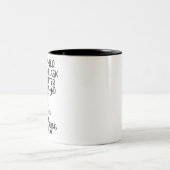 猫パーソナライズされたパパ、猫の名前 ツートーンマグカップ (中央)