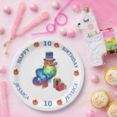 猫パーソナライズされたパーティー紙プレート ペーパープレート (パーティー)