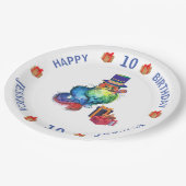 猫パーソナライズされたパーティー紙プレート ペーパープレート (アングル)