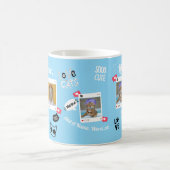 猫パーソナライズされたフォトコーヒーマグ | カスタムペットのマグカップ コーヒーマグカップ (中央)