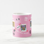 猫パーソナライズされたフォトコーヒーマグ | カスタムペットのマグカップ コーヒーマグカップ (中央)
