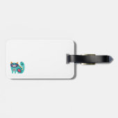 猫パーソナライズされたフォーク美術装飾鳥花 ラゲッジタグ (裏面横)