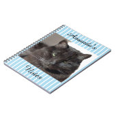 猫パーソナライズされた手帳 ノートブック (左側)