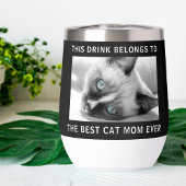 猫パーソナライズされた最高のの母の写真黒