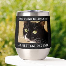 猫パーソナライズされた最高のパパEver Photo Black