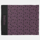 猫パーソナライズされた毛布の足名プライタリアンム フリースブランケット (正面(横))