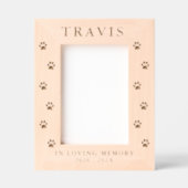 猫パーソナライズされた犬ペット記念館 レーザー彫刻フレーム (正面)