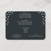 猫パーソナライズされた猫の名刺 コーリングカード (裏面)