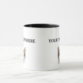 猫パーソナライズされた顔名ペットラバーオーナーマグ マグカップ (中央)