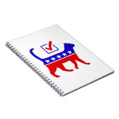 猫パーティーロゴミウの猫素晴らし政治パーティー ノートブック (右側)