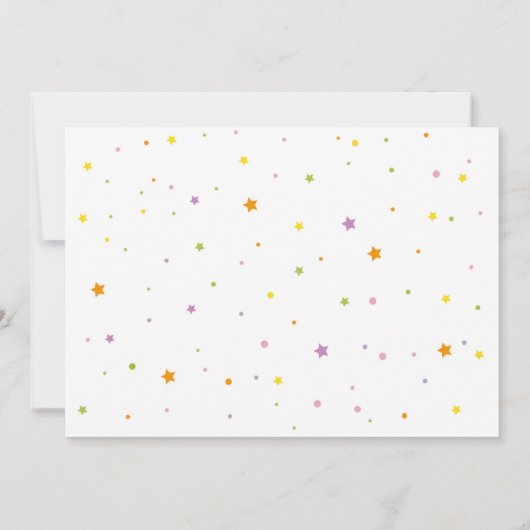 猫パーティー誕生会ガールズおもしろい 招待状 (裏面)