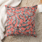 猫パーティー赤面サンゴ クッション (ブランケット)