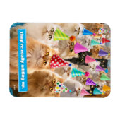 猫パーティー マグネット (横)