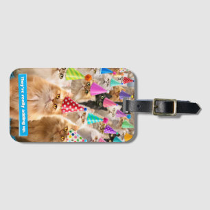 猫パーティー ラゲッジタグ