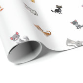 猫パーティー ラッピングペーパー (ロールコーナー)