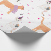 猫パーティー ラッピングペーパー (角)