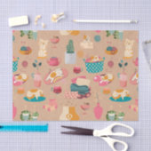 猫パーティー 薄葉紙 (クラフト)