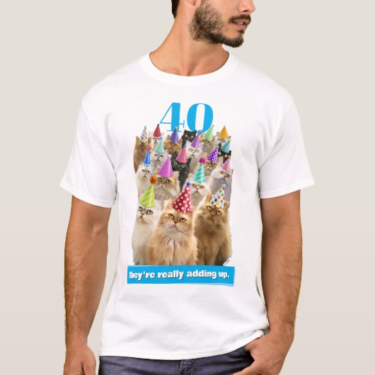猫パーティー Tシャツ (正面)
