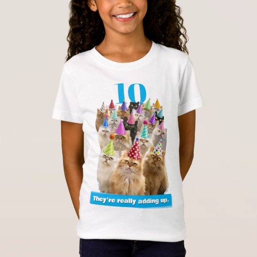 猫パーティー Tシャツ (正面)